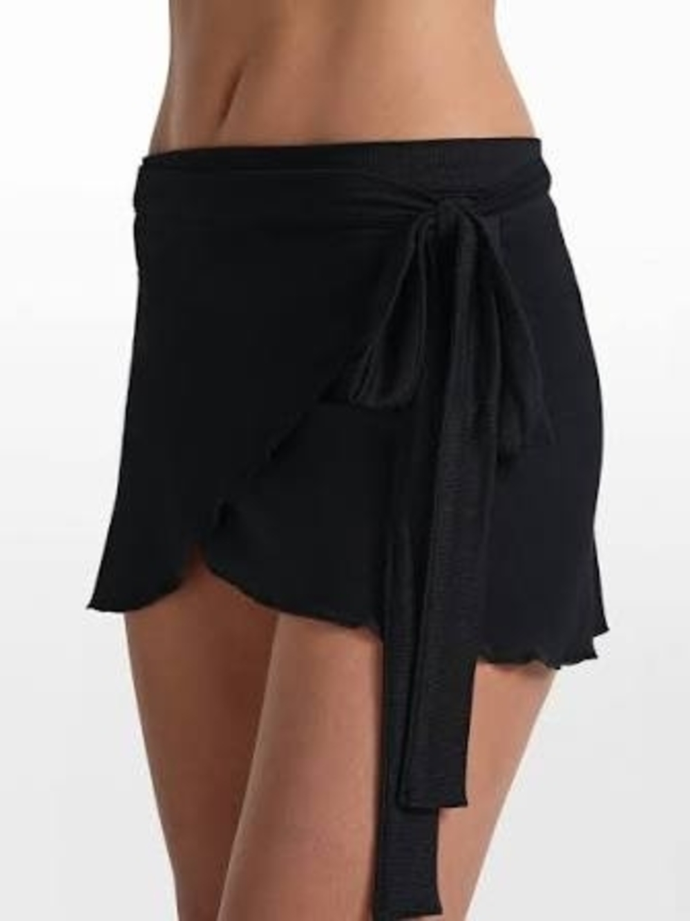SKIMS Black Wrap Skirt